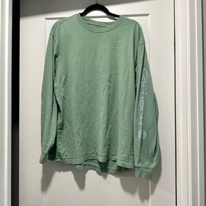 GUC Men’s Carhartt Sage Green Long Sleeve T shirt - LARGE